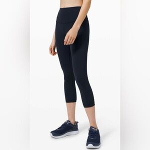 Lululemon Wunder Train High-Rise Crop 21" True Navy
